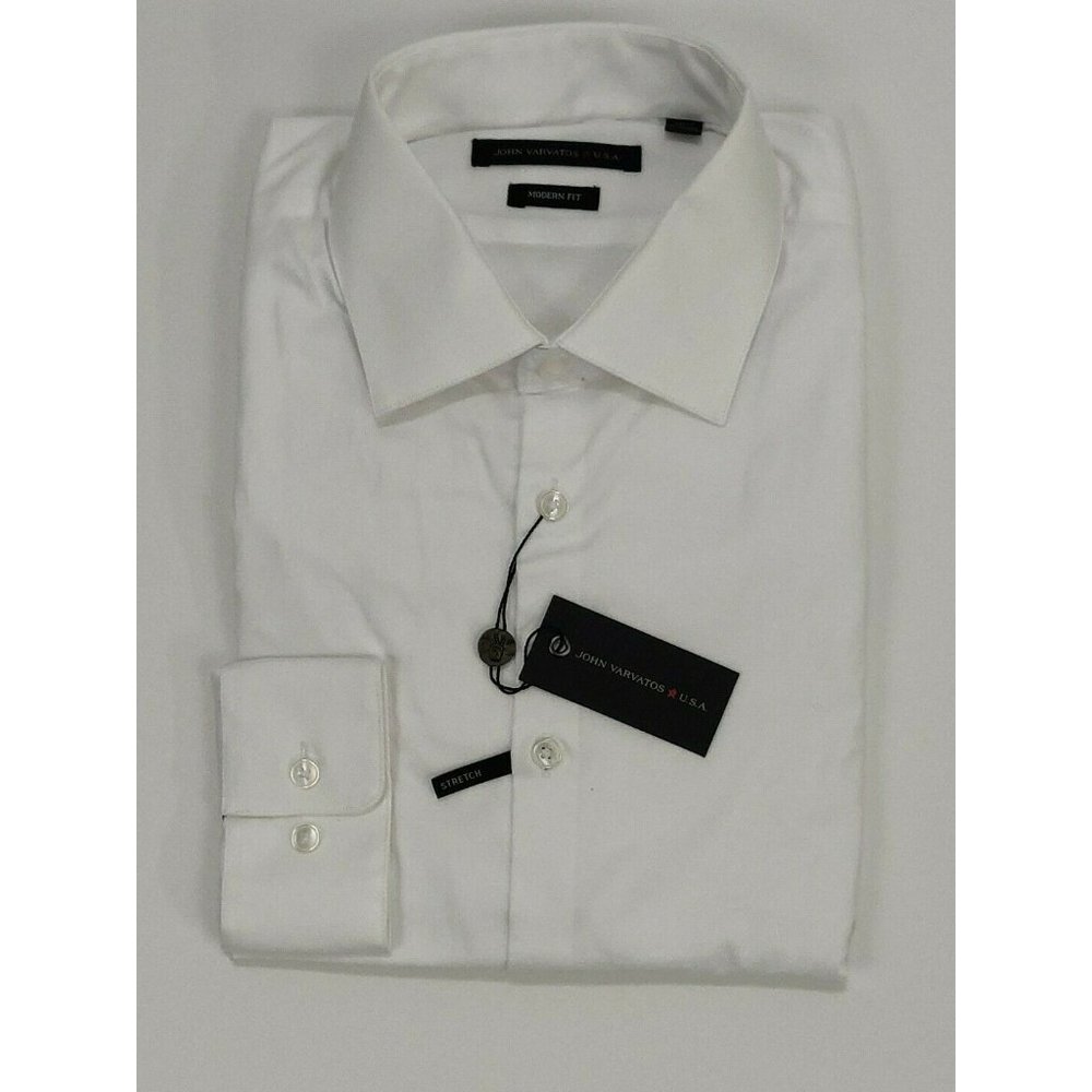 John Varvatos Star USA Mens Dress Shirt 16L White - Picture 1 of 11